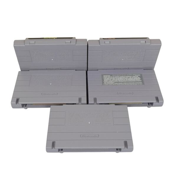 SNES Game Lot of 5 Good Condition TazMania, Paperboy, TopGear, Ms. PacMan, WOF - Picture 7 of 9